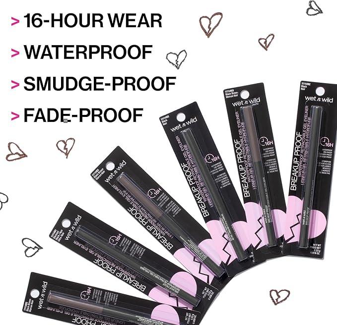 Wet n Wild Mega Last Breakup-Proof Waterproof Retractable Eyeliner Blackest Black - Which Mark