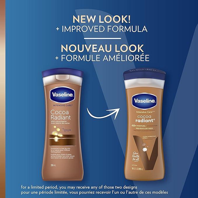 Vaseline Intensive Care™ Cocoa Radiant Body Lotion for dry skin with 48H moisture + ultra hydrating lipids 295 ml - Which Mark