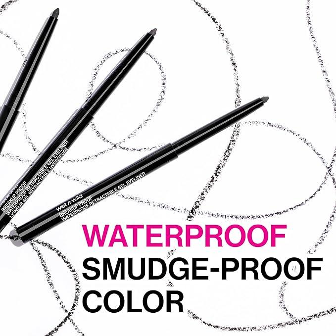 Wet n Wild Mega Last Breakup-Proof Waterproof Retractable Eyeliner Blackest Black - Which Mark