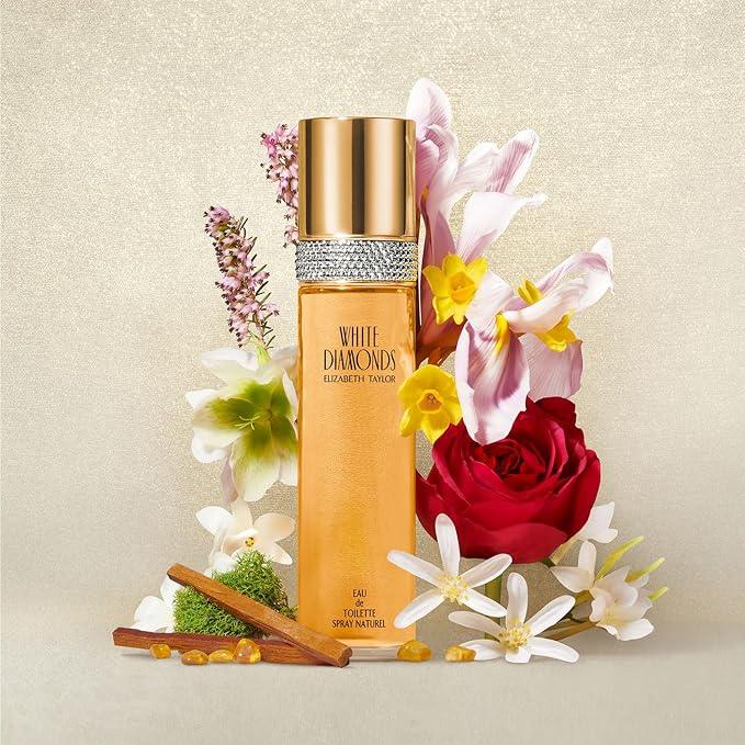Elizabeth Taylor Women's Perfume, White Diamonds, Eau De Toilette EDT Spray, 3.3 Fl Oz/100ml - Which Mark