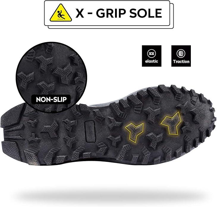 Kricely Men's Trail Running Shoes Walking Sneakers for Hiking Tennis Cross Training Mens Outdoor Fashion Snearker Casual Workout Footwear - Which Mark