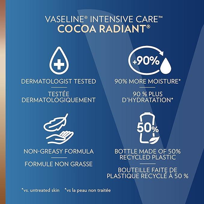 Vaseline Intensive Care™ Cocoa Radiant Body Lotion for dry skin with 48H moisture + ultra hydrating lipids 295 ml - Which Mark