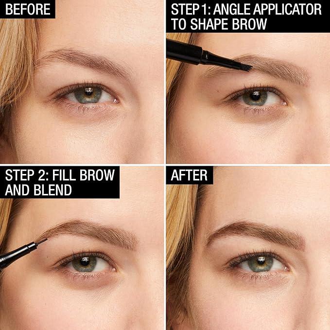 Maybelline New York Tattoo Studio Brow Tint Pen Makeup, Soft Brown, 0.037 fl. oz. - Which Mark