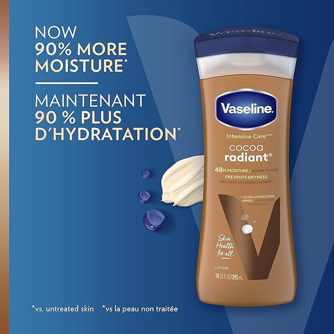 Vaseline Intensive Care™ Cocoa Radiant Body Lotion for dry skin with 48H moisture + ultra hydrating lipids 295 ml - Which Mark