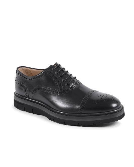 Dee Ocleppo Mens Brogue Shoes EB132 VITELLO NERO - Which Mark