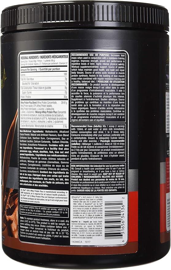 Whey Protein Powder, Six Star 100% Whey Protein Plus, Whey Protein Isolate & Peptides, Lean Protein Powder for Muscle Gain, Whey Isolate Protein Shake, Chocolate, 4 lbs - Which Mark