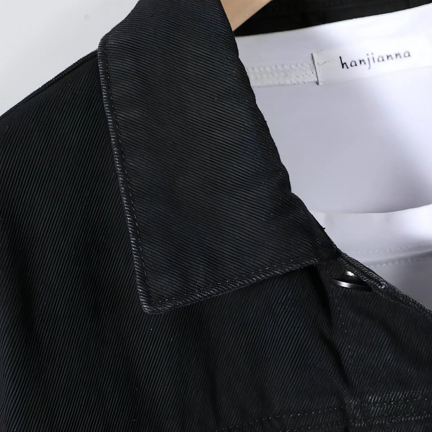 Men's Year Denim Clothes Black DressShirt - Which Mark