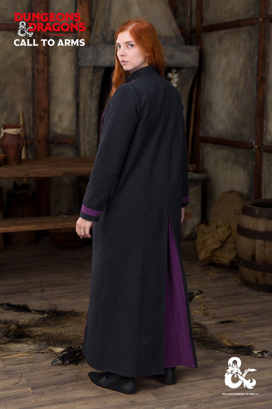 Dungeons & Dragons Warlock Coat Black/Purple - Which Mark