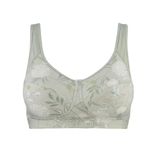 Valentina - Silk Back Support Full Cup Non Wire Organic Cotton Bra - Which Mark