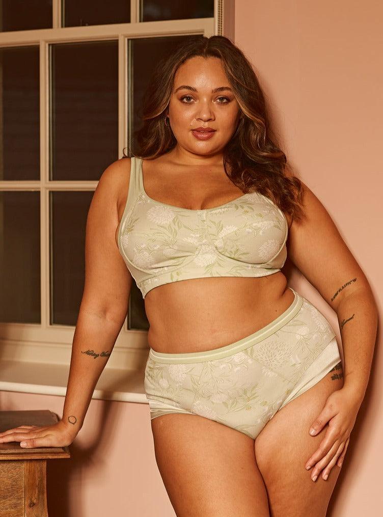 Valentina - Silk Back Support Full Cup Non Wire Organic Cotton Bra - Which Mark
