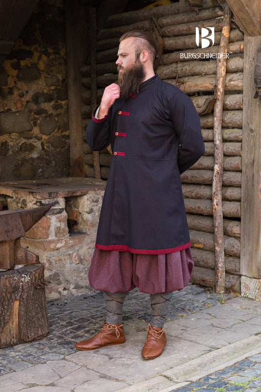 Rus Coat Jakub Black/Bordeaux - Which Mark