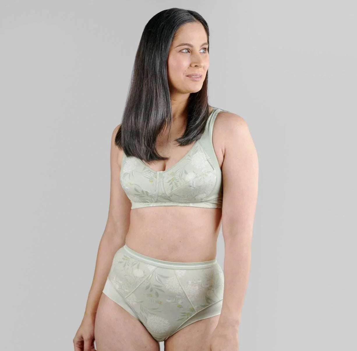 Valentina - Silk Back Support Full Cup Non Wire Organic Cotton Bra - Which Mark