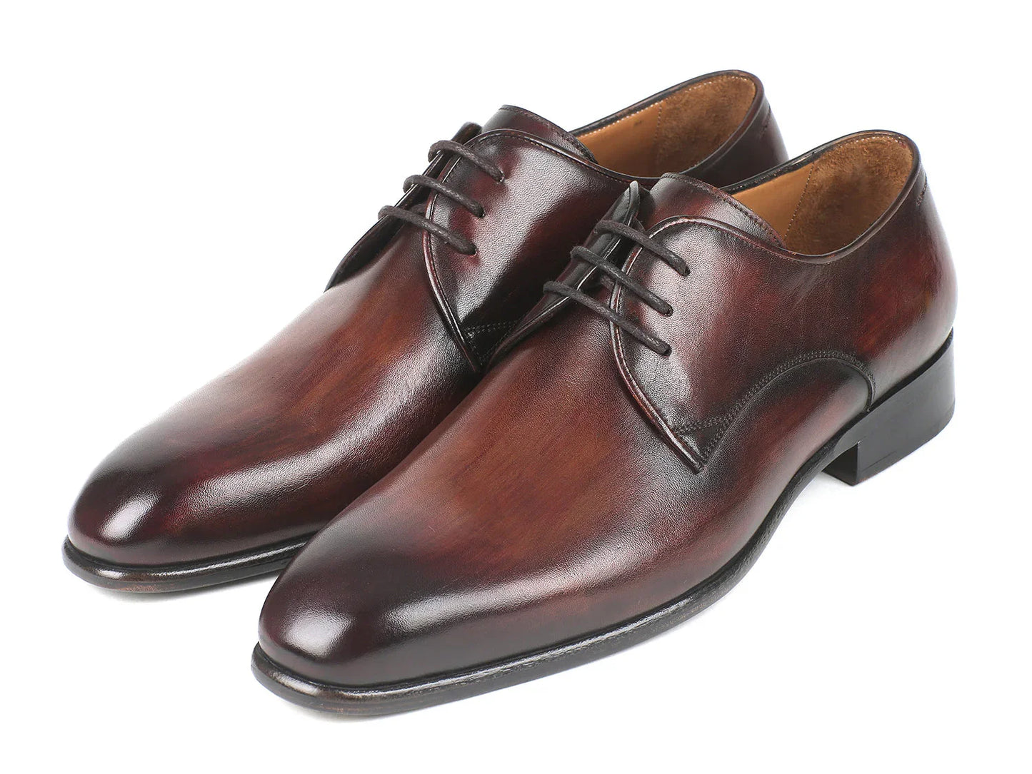 Paul Parkman Antique Brown Derby Shoes (ID#696AT51) - Which Mark
