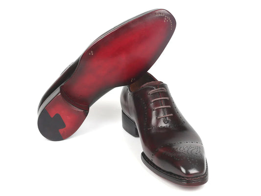 Paul Parkman Dark Bordeaux Goodyear Welted Oxfords (ID#56BRD83) - Which Mark