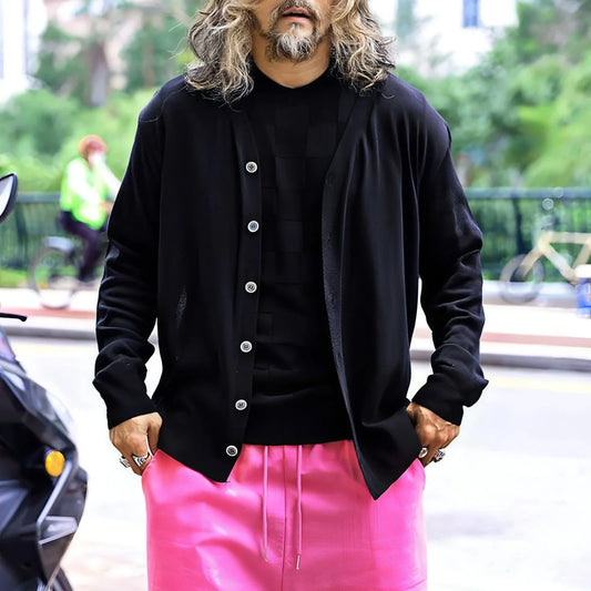 Knitted Sweater Men's Top - Which Mark