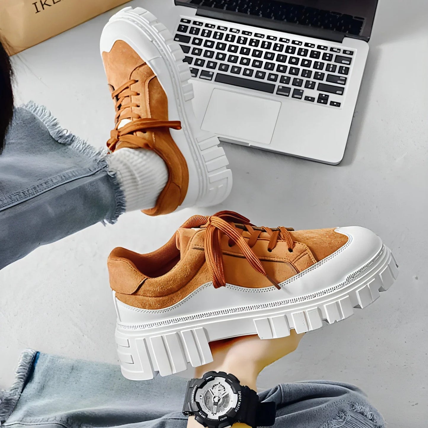 Men's Casual All-match Low-top Board Shoes - Which Mark