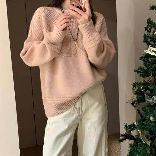 French Retro Soft Glutinous Twisted Sweater For Women - Which Mark