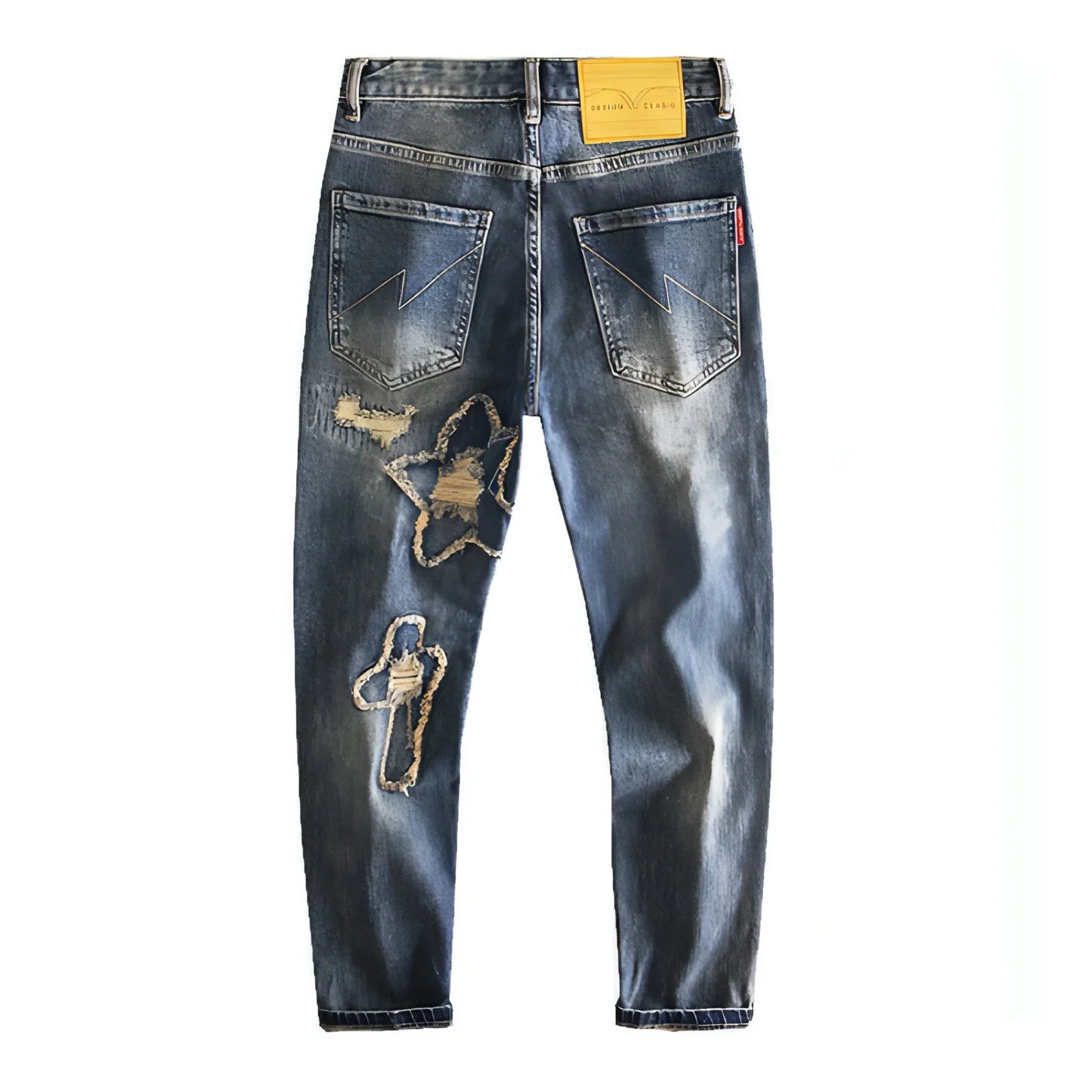 Retro Fashion And Personalized Ripped Jeans For Men - Which Mark