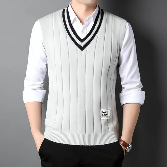 Vest Men's Sleeveless Thermal Sweater - Which Mark
