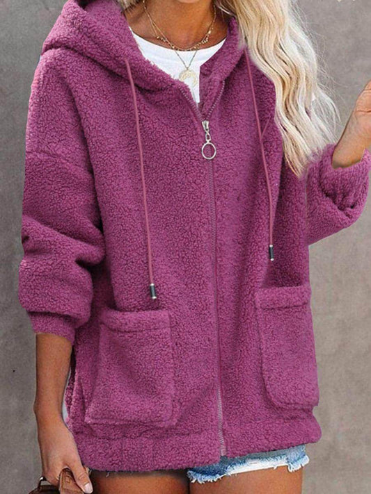 Sweater Buttonless Women Zipper Hoodie - Which Mark