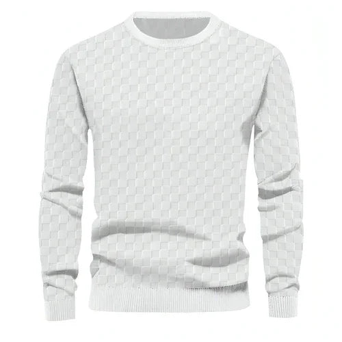 Crew Neck Casual Base Long Sleeve T-Shirt Men - Which Mark