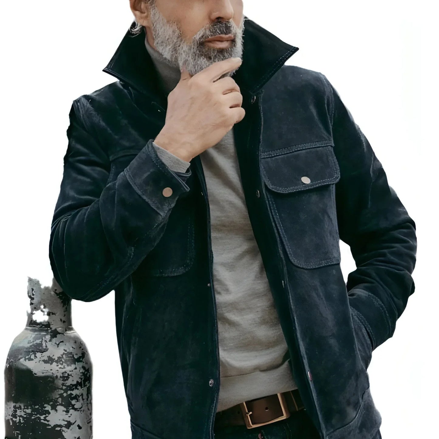 1.A. Casual And Fashionable Solid Color Jacket For Men - Which Mark