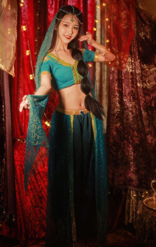 Arabian Princess Costumes Belly Dance Outfit Party Cosplay - Which Mark