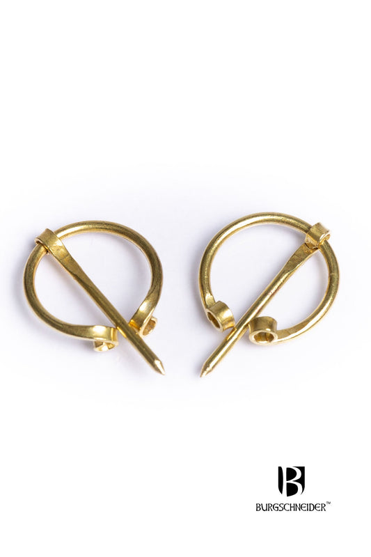 Set of 2 Small Brooches Vafi Brass - Which Mark