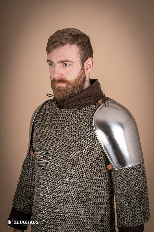 Pauldrons 1350-1425 1,6mm Polished - Which Mark