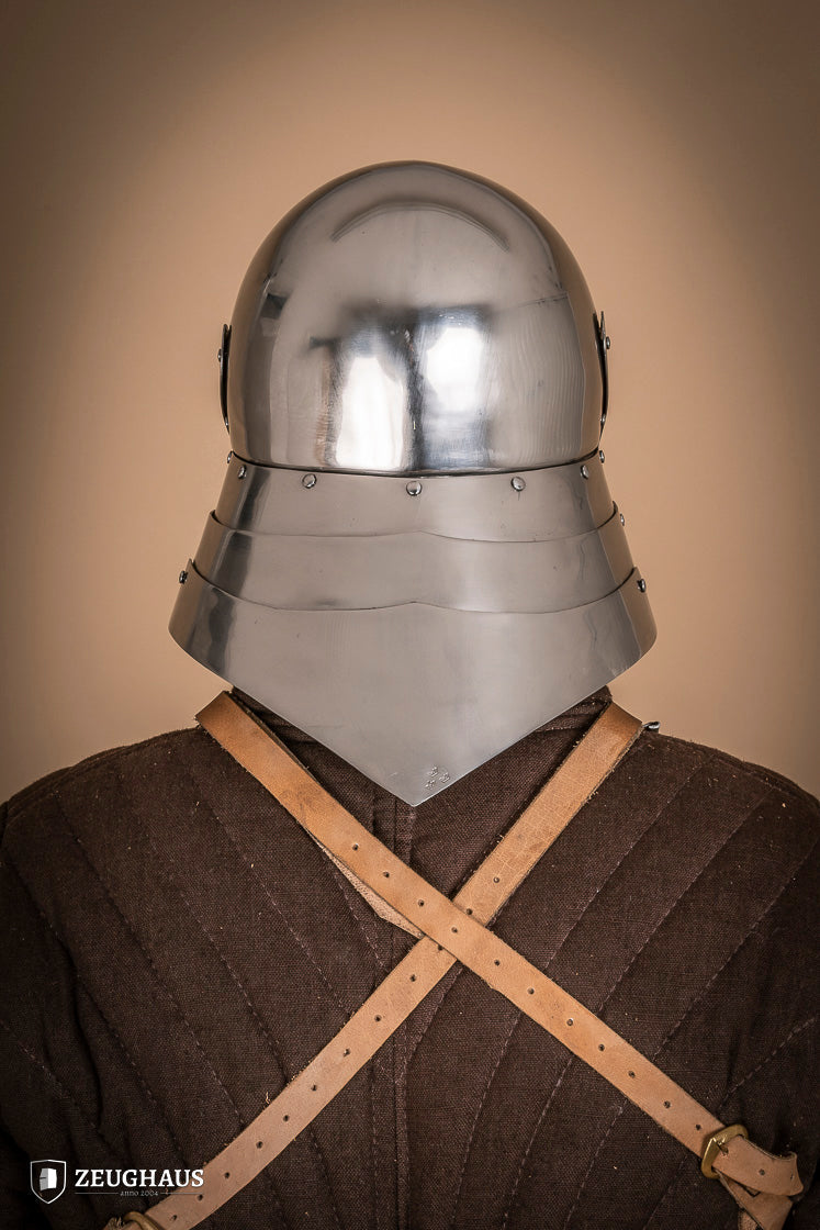 German Sallet Helmet 15th Cent. 1,6mm Polished - Which Mark