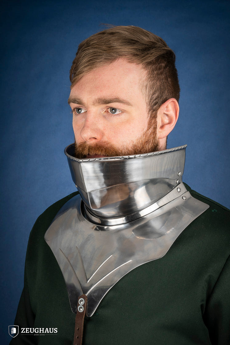 Articulated Gorget with Bevor 1450-1520 1,6mm Polished - Which Mark