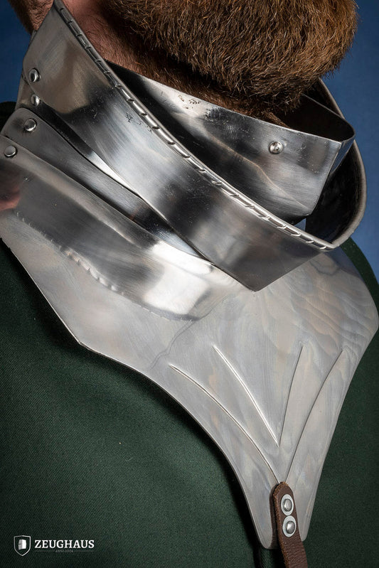 Articulated Gorget with Bevor 1450-1520 1,6mm Polished - Which Mark