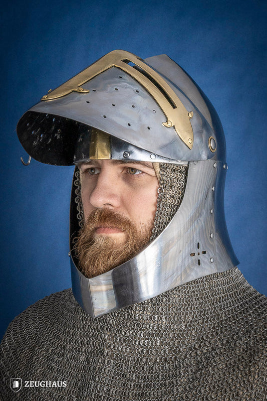 Sugar Loaf Helmet with Visor 1,6mm with Brass - Which Mark