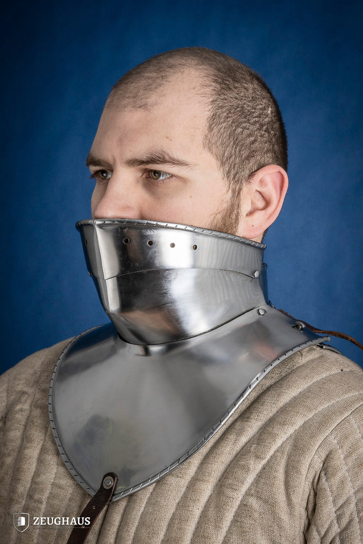 Articulated Gorget with Bevor 1480-1500 2mm Polished - Which Mark