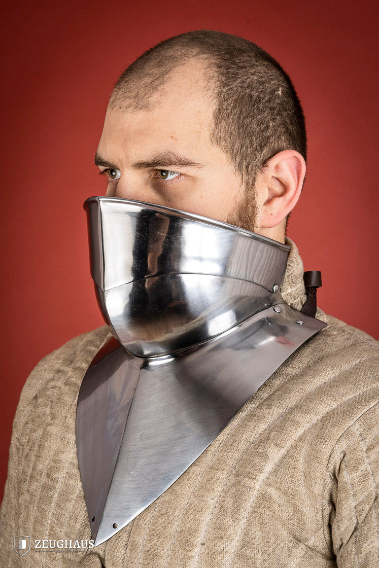 Articulated Gorget with Bevor 1450-1550 1,6mm Polished - Which Mark