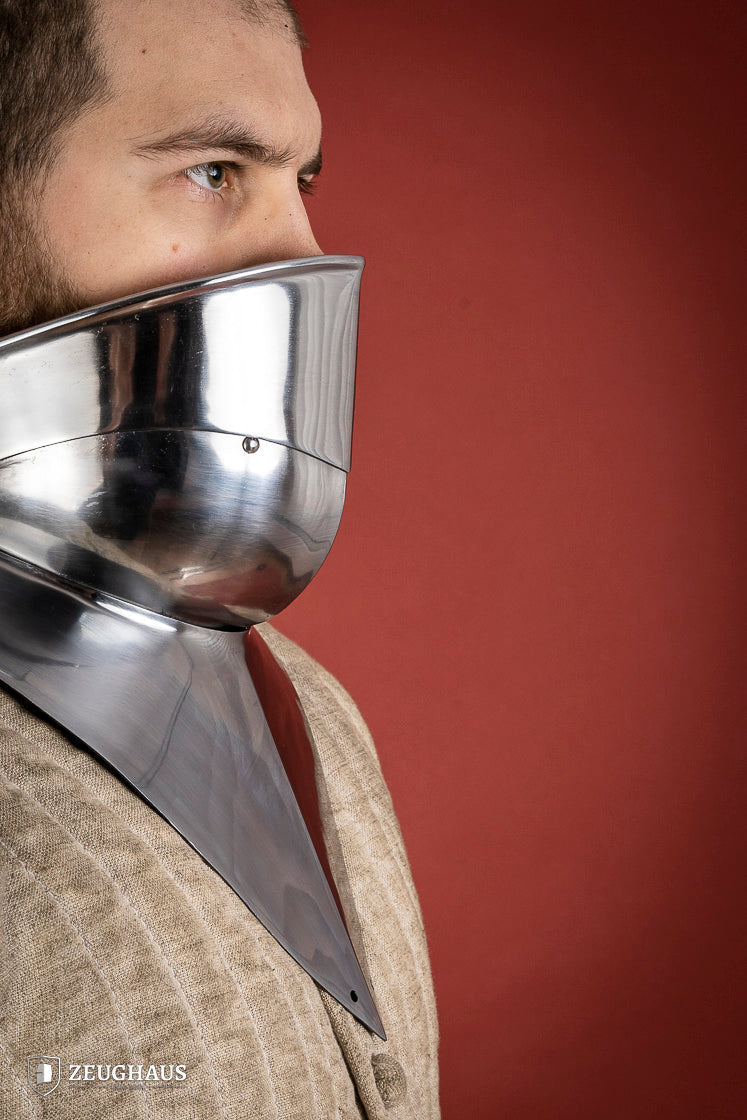 Articulated Gorget with Bevor 1450-1550 1,6mm Polished - Which Mark