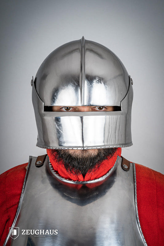Swiss Sallet Helmet 1,6mm Polished - Which Mark