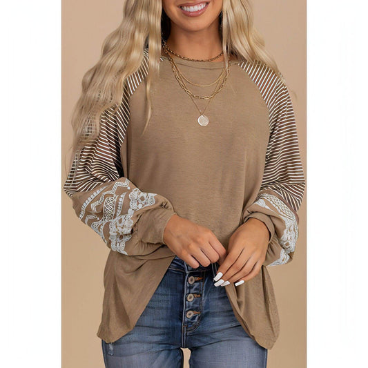 Sweater Round Neck Long Sleeves Top For Women - Which Mark