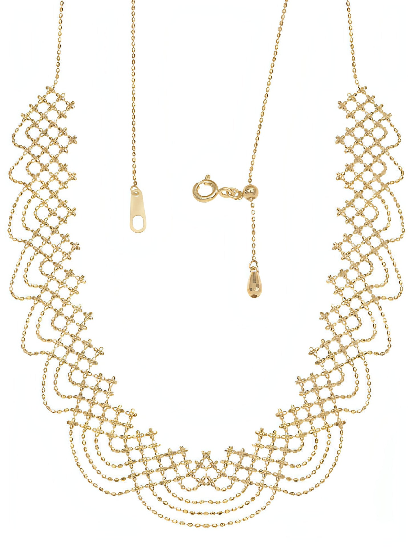 Rainbow Woven Gold Tassel Wooden Necklace - Which Mark