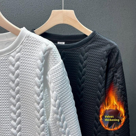 High Sense Internet Hot Fashion Brand Brushed Hoody Men - Which Mark