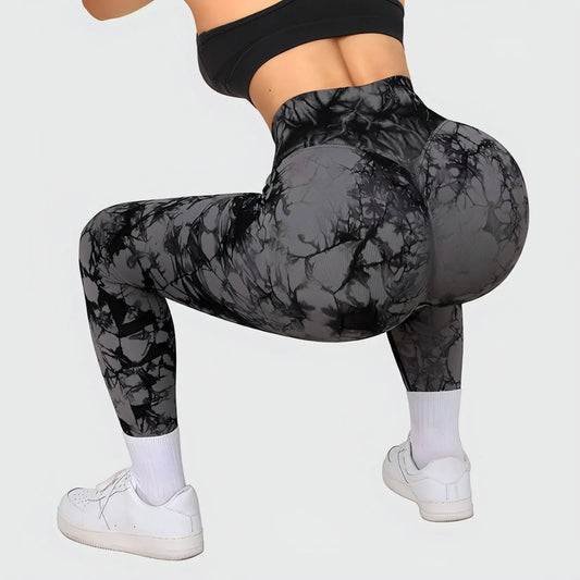 Seamless Tie Dye Leggings Women Yoga Pants Push Up Sport Fitness - Which Mark