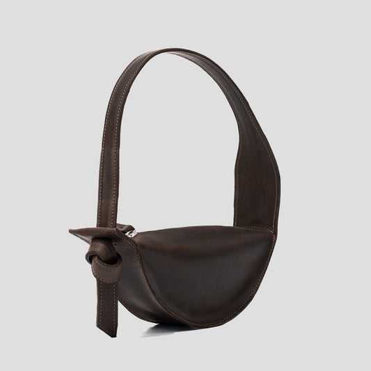 Shoulder Bag - Crescent (Dark Brown)