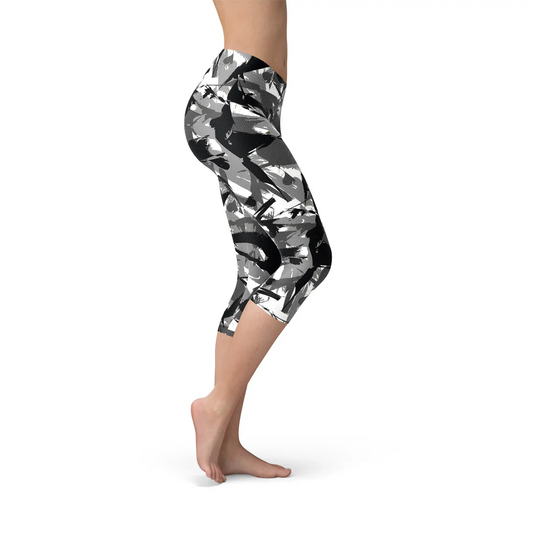 Womens Urban Camo Capri Leggings - Which Mark