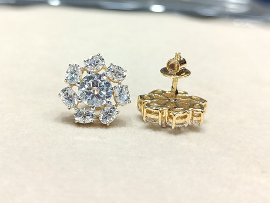 Moissanite Round & Oval Shape Earring – WE00107 - Which Mark