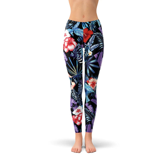 Geometric Tropical Floral Leggings - Which Mark