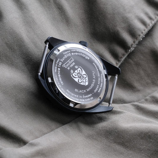 38.0mm solar ranger watch with nylon 6 strap in olive drab colour - Which Mark