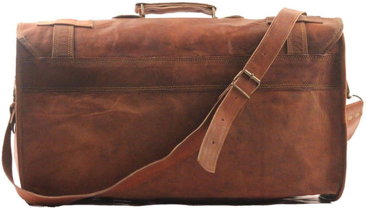 Men's Retro Style Leather Carry On Duffel Bag.