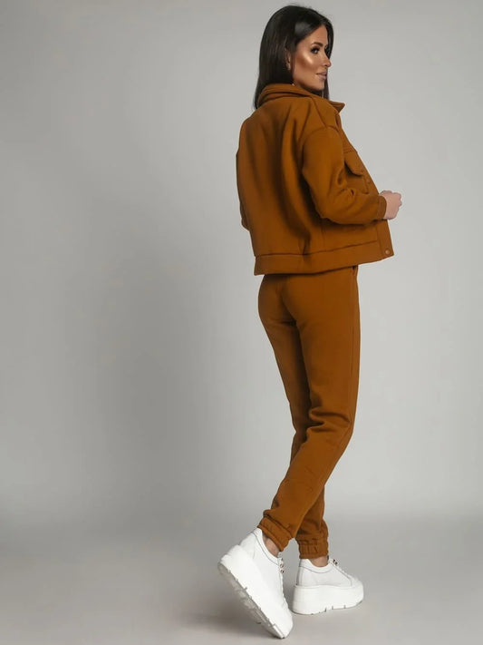 Warm women's set katana sweatpants caramel FI760 - Which Mark