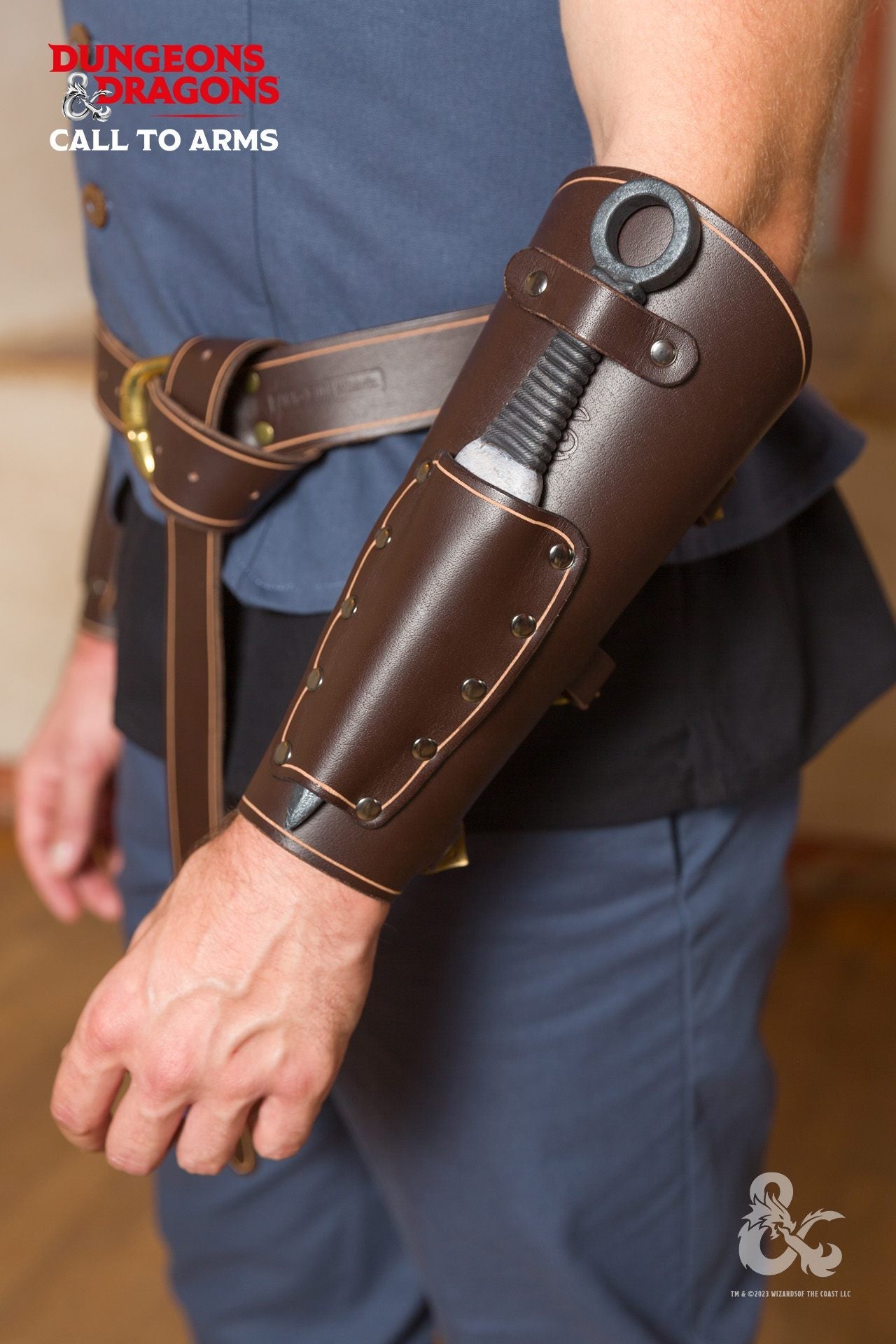 Dungeons & Dragons Rogue Leather Bracers Brown - Which Mark