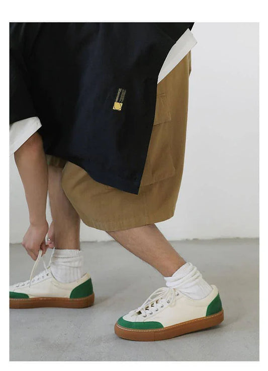 Men's Retro Distressed Shoes Japanese Broken Summer Canvas Shoe - Which Mark